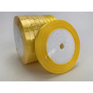 Sárga szatén szalag 6mm 10 tekercs