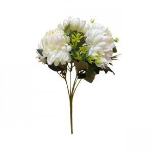 Selyem krizantém csokor 6 ágú 25cm