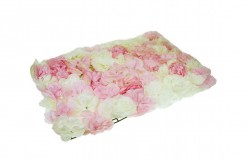 Selyemvirág szőnyeg 60*40cm rózsaszín fehér