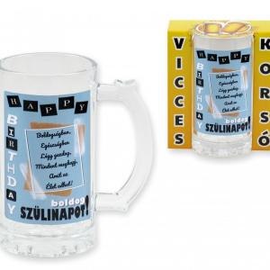 Söröskorsó Happy birthday Boldogságban, egészségben... 400ml