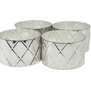 Szalvétagyűrű fém D4,2 s/4 ezüst