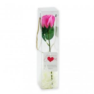 Szappanrózsa szálas – Rózsaszín – 27 cm