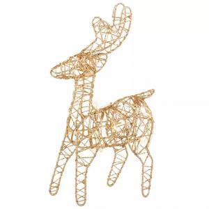 Szarvas 10 LED-es arany M21cm világító