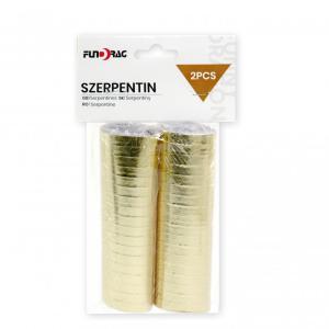 Szerpentin arany 2x18db