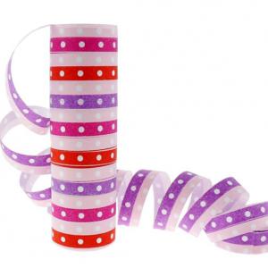 Szerpentin, pink, pöttyös, 18 gurigás