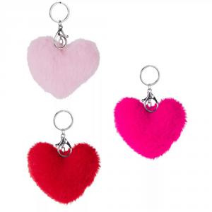 Szív alakú plüss kulcstartó 10cm
