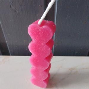 Szív piramis gyertya