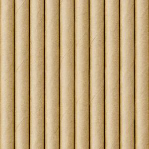 Szívószál papírból, kraft, 10 db/ csomag