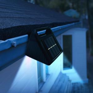 Szolár ereszcsatorna fény - 6 hidegfehér SMD LED fekete