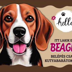 Tálalátét - lábtörlő Beagle kutyás 60x40cm
