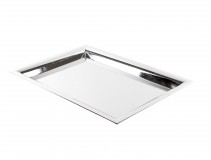 Tálca plasztik 41*3*29cm ezüst erős