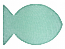 Tányéralátét hal 45x31cm választható színekben