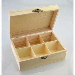 Teafiltertartó 6 rekeszes 20x14x8cm