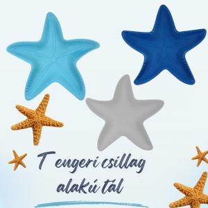 Tengeri csillag tál 33cm 3 féle színben