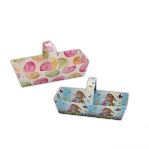 Tojástartó papír 16*6*7,5cm húsvéti mintás