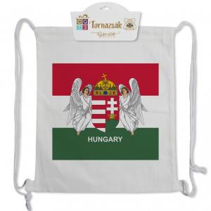Tornazsák Angyalos Címeres Hungary 35x40cm