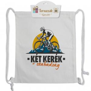 Tornazsák Biciklis Két kerék - szabadság 35x40cm