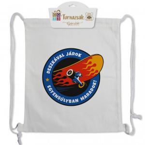 Tornazsák Deszkával járok 35x40cm