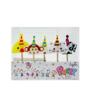 Tortagyertya bohóc állatos 5db