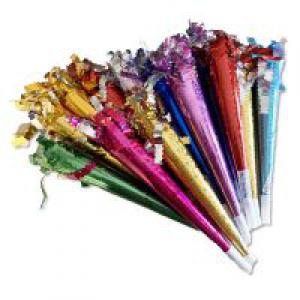 Trombita hologrammos 50 cm 1 db véletlenszerű szín