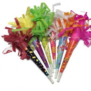 Trombita, színes, 20 cm, 20 db/cs