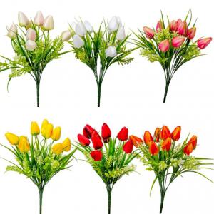 Tulipán csokor 9v. M37cm