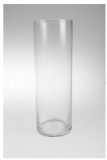 Üveg váza cilinder H30 D10