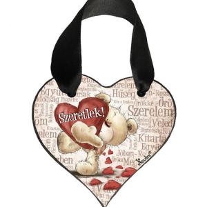 Valentin Napi Ajándék - Szerelmes Ajándék - Szeretlek szavakkal – Szív Akasztóval