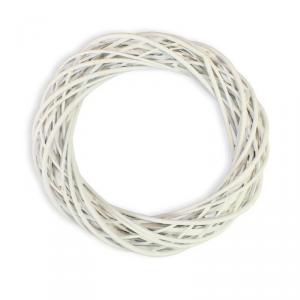 Vessző koszorú fehér 35cm