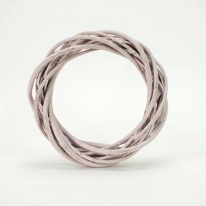 Vessző koszorú pasztell rózsa 20cm