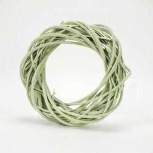 Vessző koszorú pasztell zöld 25cm