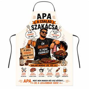 Vicces kötény - Apa a család szakácsa - Apáknak Ajándék
