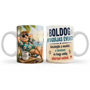 Vicces Nyugdíjas Bögre Férfiaknak – Boldog Nyugdíjas Éveket! – Ajándék Nyugdíjba Vonulásra