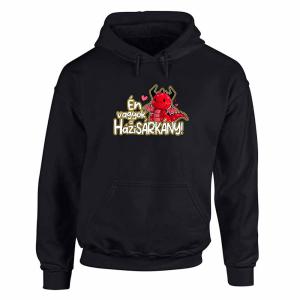 Vicces Pulóver „Én vagyok a HáziSÁRKÁNY!” – fekete, 3XL