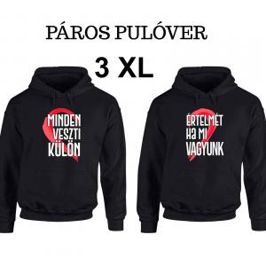 Vicces Pulóver szett - Minden Értelmét veszti, ha mi külön vagyunk - Páros Pulóver fekete 3XL 2db