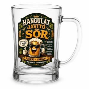 Vicces Söröskorsó 500 ml – Hangulatjavító Sör – Humoros Ajándék