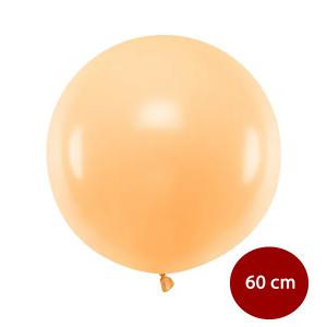 Világos barack lufi, 60 cm / 1 db