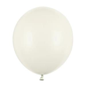 Világos krém pasztel latex lufi, 43 cm/ 1 db