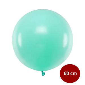 Világos menta lufi, 60 cm / 1 db