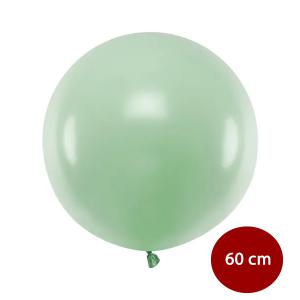 Világos pisztácia lufi, 60 cm / 1 db