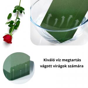 Vizes oázis, tűzőhab tégla 1db zöld