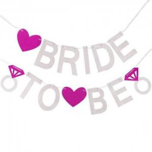 Zászlófüzér lánybúcsú Bride to be 13db 12cm-es zászló