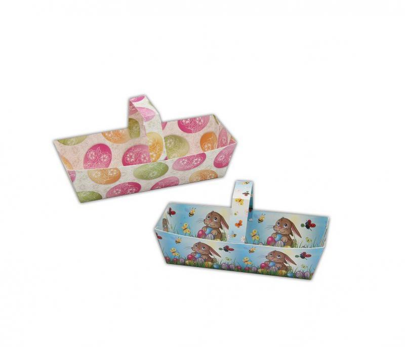 Tojástartó papír 16*6*7,5cm húsvéti mintás