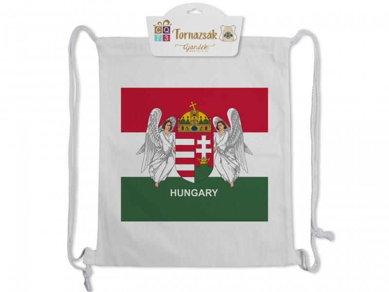 Tornazsák Angyalos Címeres Hungary 35x40cm