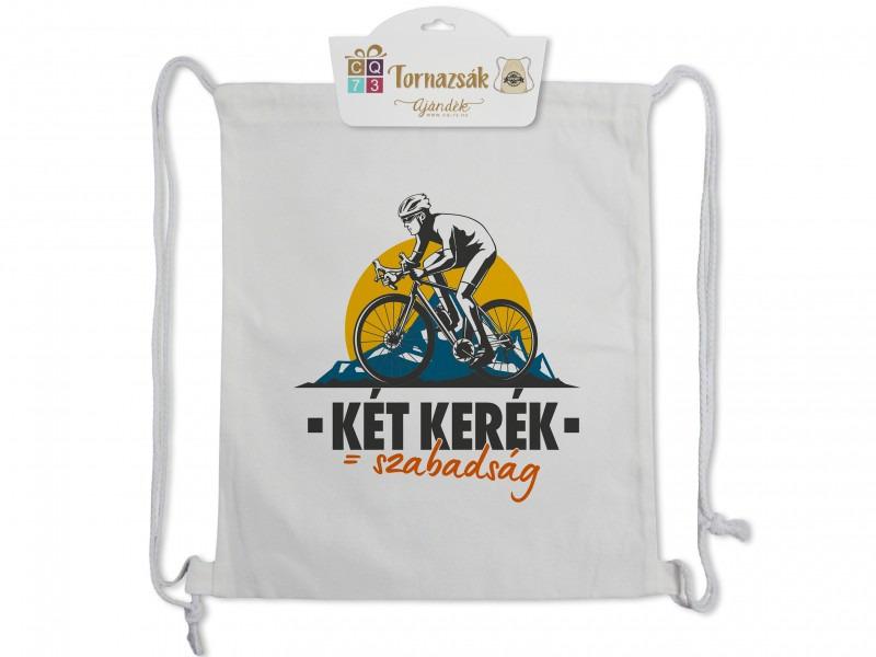 Tornazsák Biciklis Két kerék - szabadság 35x40cm
