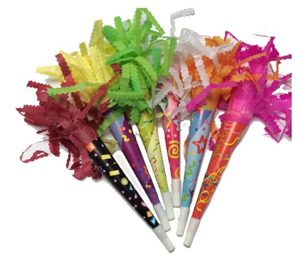 Trombita, színes, 20 cm, 20 db/cs