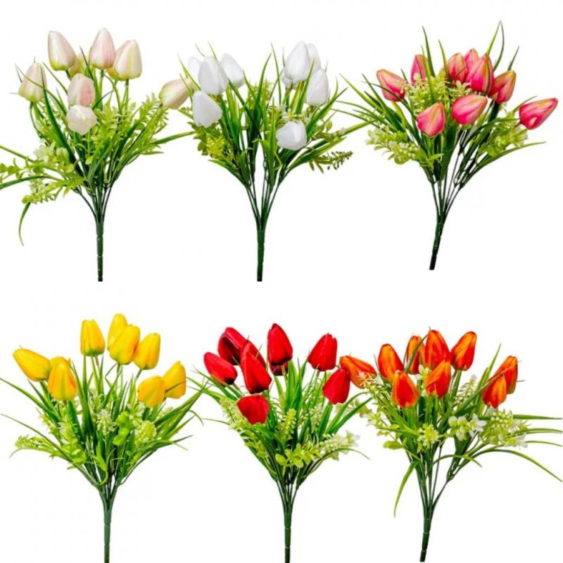 Tulipán csokor 9v. M37cm