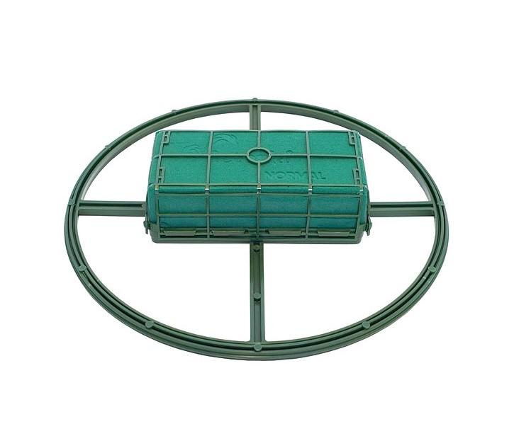 Tűzőhab koszorú alappal D44