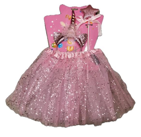 Unikornis szett (3 részes) rózsaszín