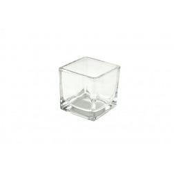 Üveg kocka 8*8*8cm átlátszó